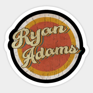 circle vintage Ryan Adams Sticker